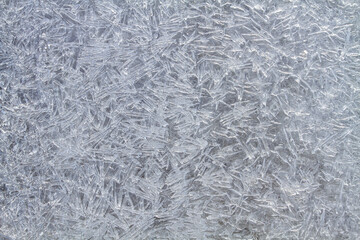 the textured surface is formed by ice crystals