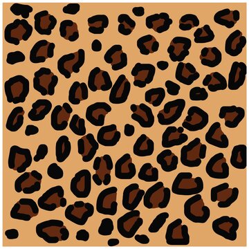 Fashion leopard texture pattern print background vector