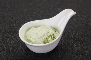 Cottage cream snack with herbs