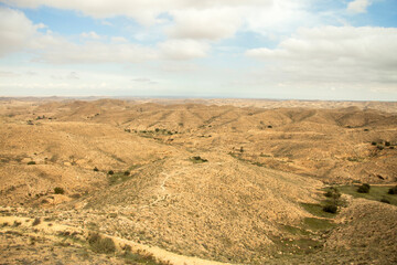 Landscape near Matmata in the south of Tunisia