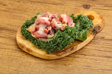 Raw chicken stomach for cooking