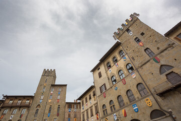 Fototapeta na wymiar Italy, Arezzo, view of Piazza Grande