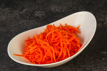 Korean carrot in the bowl