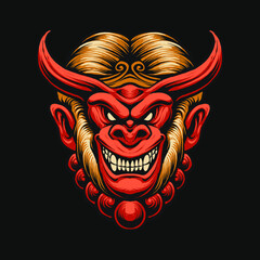 the devil monkey king head
