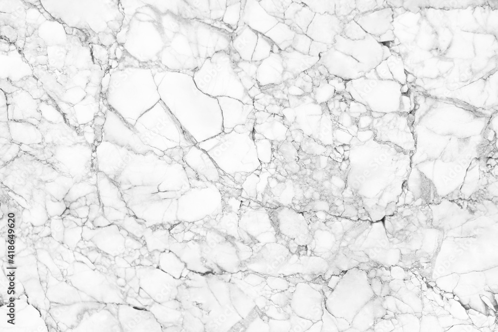 Wall mural white marble texture for background or tiles floor decorative design.