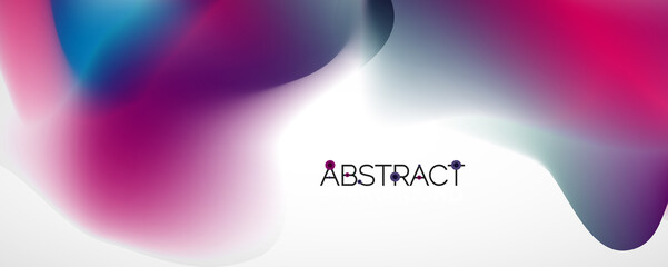 Fluid color gradient abstract background, trendy colorful wallpaper. Vector illustration for placards, brochures, posters, banners and covers