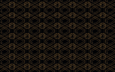 graphic golden pattern on a black background