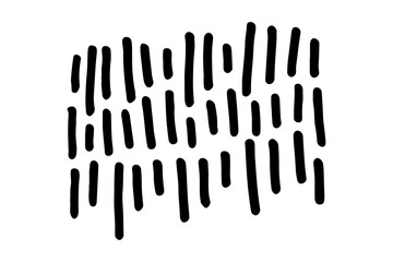 Collection of hand drawn abstract shapes. Scribbles handwritten with pen or pencil. Simple vector illustration