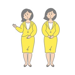 Fototapeta premium 案内する女性