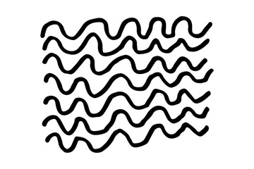 Collection of hand drawn abstract shapes. Scribbles handwritten with pen or pencil. Simple vector illustration