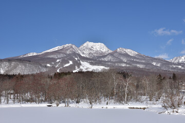 冬の妙高山