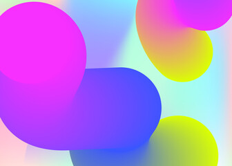 Fluid shape background with liquid dynamic elements.