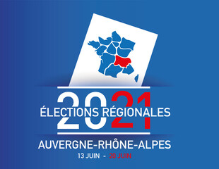 élections régionales en france en auvergne-rhône-alpes les 13 juin et 20 juin 2021