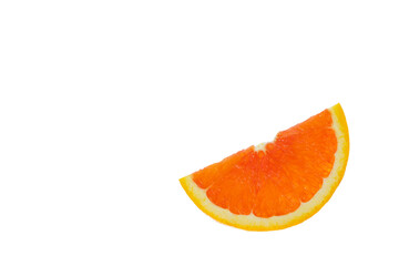 healthy food. sliced grapefruit isolated on white background.