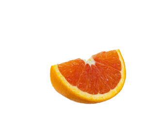 Obraz na płótnie Canvas healthy food. sliced grapefruit isolated on white background.