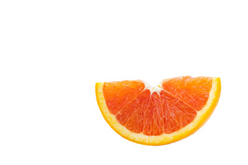 healthy food. sliced grapefruit isolated on white background.