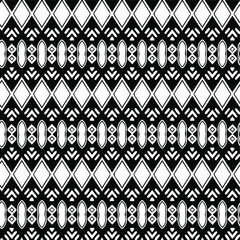  Geometric vector pattern with triangular elements. Seamless abstract ornament for wallpapers and backgrounds. Black and white patterns.