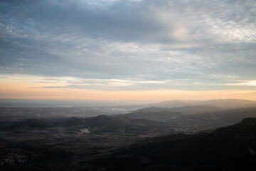 Fototapeta premium sunset in the mountains