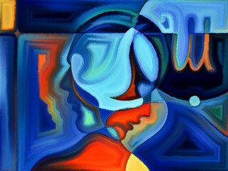 Fototapeta premium Lives Collided series.