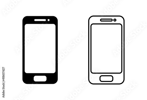 Phone Icon Set Call Icon Vector Telephone Symbol Wall Mural Wallpaper Murals vaa