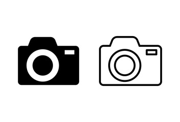 Camera icon set. photo camera icon. camera photography icon.