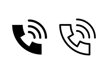 Call icon set. telephone icon vector. phone icon vector. contact us