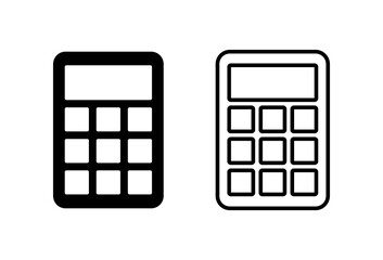 Calculator icon set. Accounting calculator icon. calculator vector