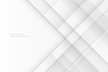 Abstract luxury white and gray diagonal stripes lines background with copy space. Modern futuristic concept. Use for banners, web, brochure, ad, poster, presentation, etc. Vector illustration