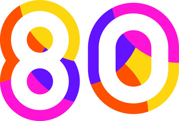 80 Colorful Fun Modern Flat Number