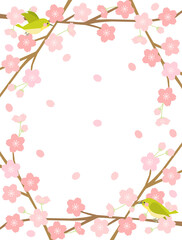 さくら132　桜 　鳥　小鳥