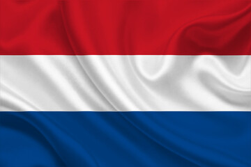 3D Flag of Netherland on fabric
