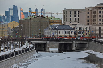 The bypass channel of the Moscow River.