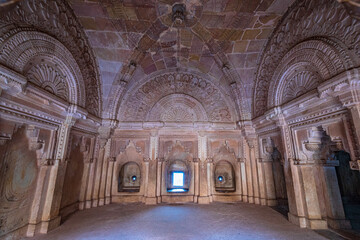 Fototapeta premium King Man Singh Palace in Gwalior fort, Gwalior, Madhya Pradesh, India