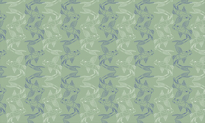 Fish colorful Vector Seamless Repeating Pattern. Great as a textile print, fabric, wallpaper. Surface pattern design.