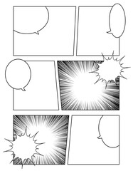 レイアウト01_04（漫画・コマ・集中線） © うた♪くま