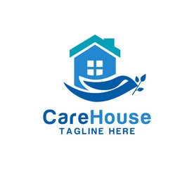 home care logo design vector illustration