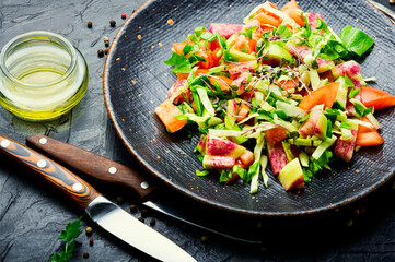 Spring vegetable salad