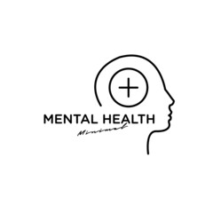 Mental health logo icon design