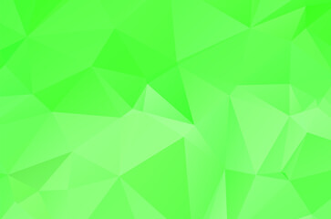 Plakat Green vivid geometric abstract bright green blurred mosaic wallpaper with triangle shapes for banner