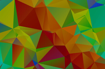 Obraz premium Green vivid geometric abstract bright green blurred mosaic wallpaper with triangle shapes for banner