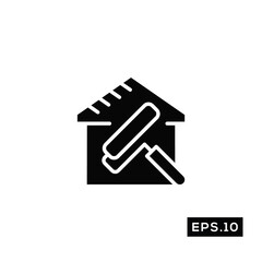 Cleaning House Icon Vector. House Keeping Icon Symbol Vector