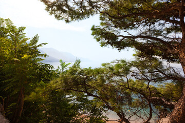 Adriatic coast in Omis Croatia of Middle Dalmatia
