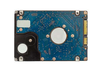 hard drive bottom view board isolate