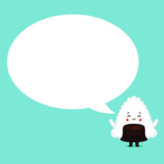 Cute Sushi with Speech Bubbles