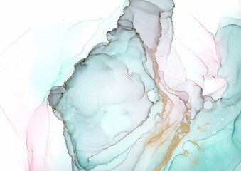 Alcohol Ink. Colorful Liquid Background. Sophisticated Oil Drops. White Flow Effect. Acrylic Ink Mix. Modern Fluid Art Painting. Bright Marble Wallpaper. Abstract Texture. Acrylic Ink.