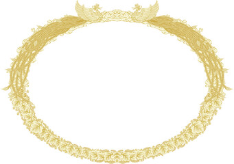 賞状や表彰状風のフレーム　楕円