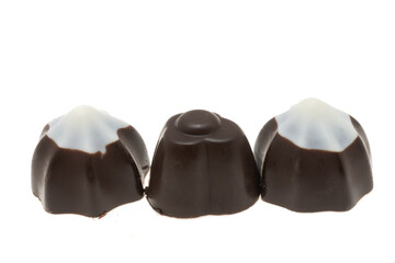 chocolate candies isolated