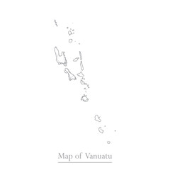 Naklejka na ściany i meble Vector map of Vanuatu with trendy triangles design polygonal abstract. Vector illustration eps 10