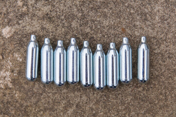 Nitrous oxide metal bulbs or laughing gas recreational drug use