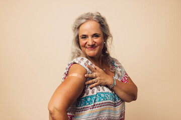 Feeling proud to get vaccinated